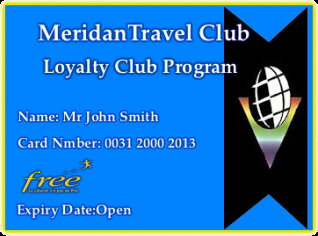 Meridian Travel Club Loyalty Program Mainly for Marketing